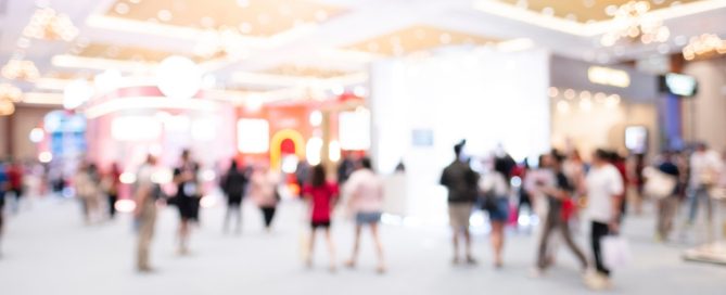 People at a conference hall