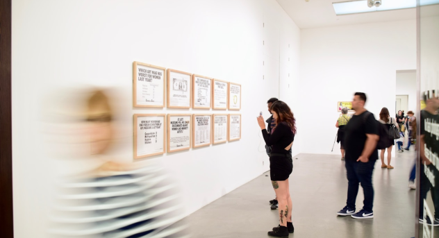 People at an art gallery