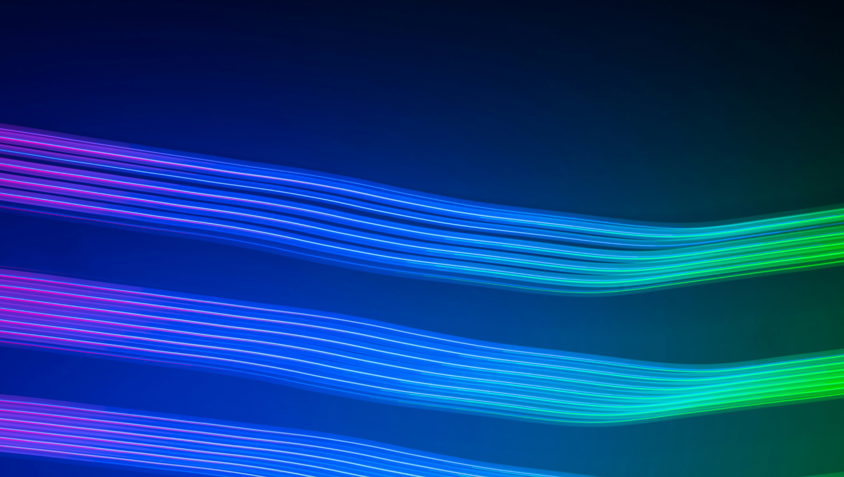 Blue and green lights